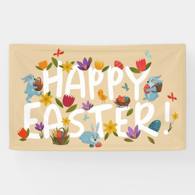 Frohe Osterzeit Banner (Horizontal)