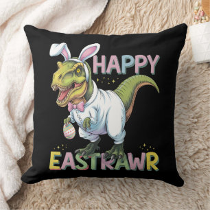 Frohe Ostrawr T Rex Ostern Dinosaurier Hase Ei Kissen