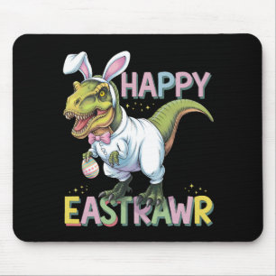 Frohe Ostrawr T Rex Ostern Dinosaurier Hase Ei Mousepad