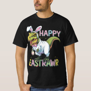 Frohe Ostrawr T Rex Ostern Dinosaurier Hase Ei T-Shirt