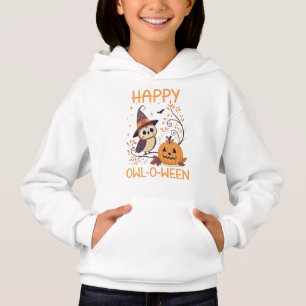 Frohe Owl O Ween, Süßer Herbst Hoodie