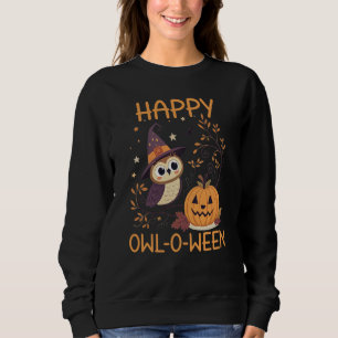 Frohe Owl O Ween, Süßer Herbst Sweatshirt