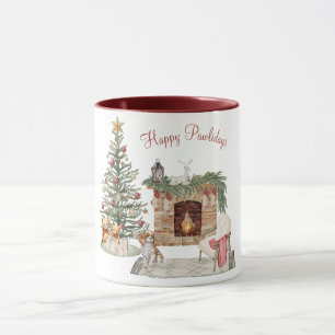 Frohe Pawlidays Hunde-Design - King Charles Spanie Tasse