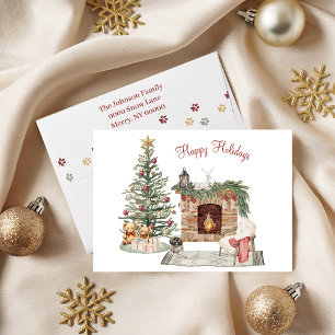 Frohe Pawlidays Hunde-Design - Lhasa Apso Feiertagskarte