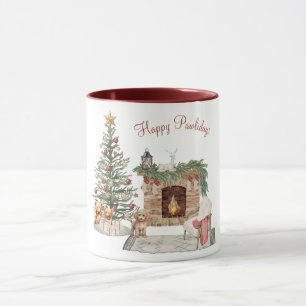 Frohe Pawlidays Hunde-Design - Pudel Tasse
