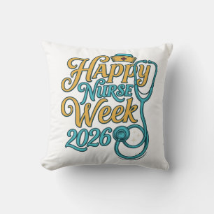 Frohe Pflegerwoche 2026 Stethoskop-Shirt-Design_1 Kissen