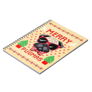 Frohe Pugmas! Foto Album Notizblock