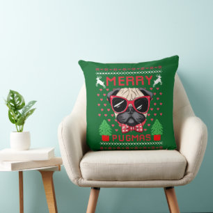 Frohe Pugmas! Kissen