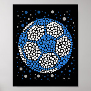 Frohe Punkt-Tag 2025 Polka-Punkt-Fußball-Ll-Liebha Poster