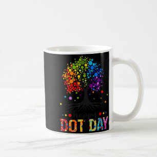 Frohe Punkte-Tag Farbige Punkte Baum Lehrer Junge Kaffeetasse