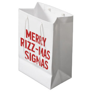 Frohe Rizz-Weihnachten Sigmas Sarkastisches Weihna Mittlere Geschenktüte