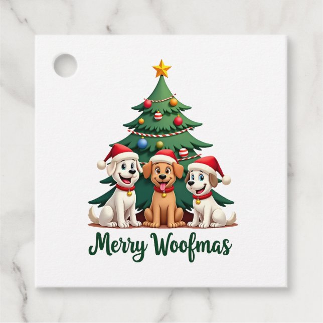 Frohe Rüdenmas (2) Geschenkanhänger (Vorderseite)