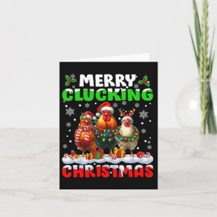 Frohe Schläge Weihnachts Funny Chicken Weihnachtsm Karte