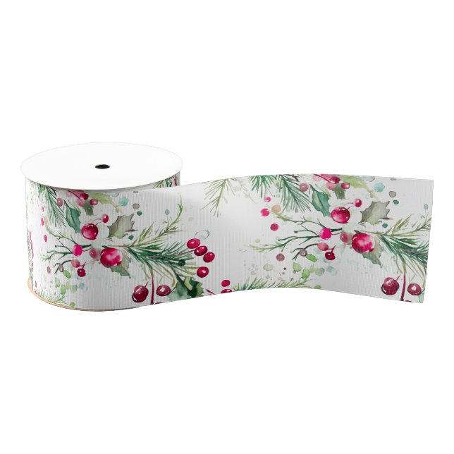 Frohe, sehr beerige Weihnachtskalk Ripsband (Spule)