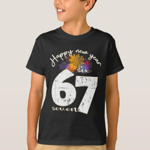 Frohe Silvesterparty 2026 67 Six Seven Meme T-Shirt