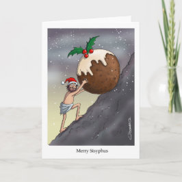 Frohe Sisyphus! Weihnachtskarte Karte