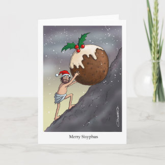 Frohe Sisyphus! Weihnachtskarte Karte