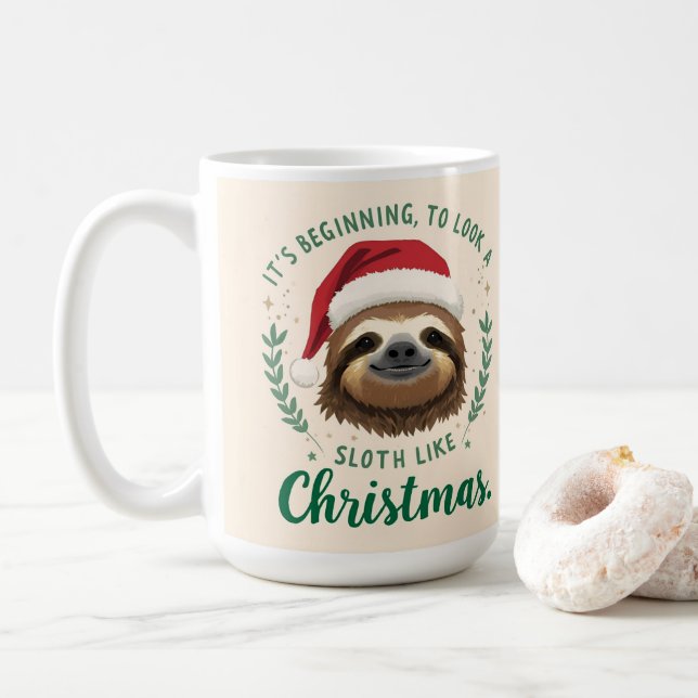 Frohe Slothmas, Kaffeetasse (Mit Donut)