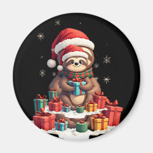 Frohe Slothmas niedliche Weihnachtslieder Weihnach Magnet