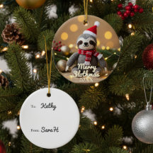Frohe Slothmas Weihnachts-Schloth Personalisiert