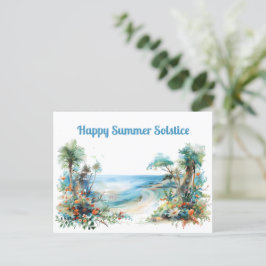 frohe Sommersolstice 2024 Postkarte