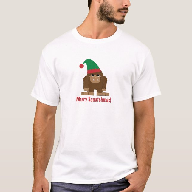Frohe Squatchmas! T-Shirt (Vorderseite)