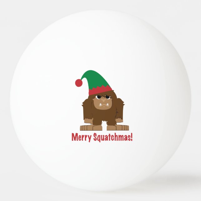 Frohe Squatchmas! Tischtennisball (Vorderseite)