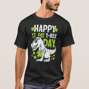 Frohe St Pat Trex Tag Dino Jungen Kleinkind Kinder T-Shirt