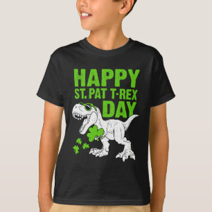 Frohe St Pat Trex Tag St Patricks Dinosaur Kleinki T-Shirt