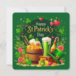Frohe St. Patrick's Day Festliche Feier Einladung