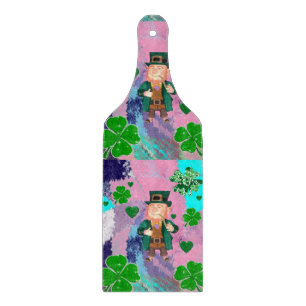 Frohe St. Patrick's Day Glas Schneidbrett Schneidebrett