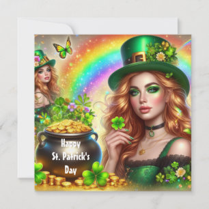 Frohe St. Patrick's Day Grußkarte Feiertagskarte