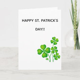 Frohe St. Patrick's Day Grußkarte Karte