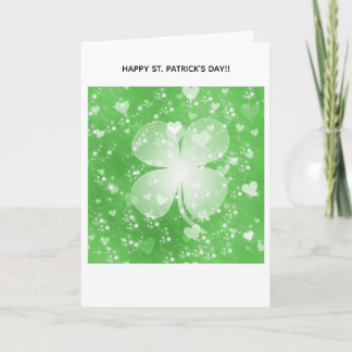 Frohe St. Patrick's Day Grußkarte Karte