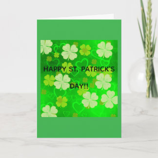 Frohe St. Patrick's Day Grußkarte Karte