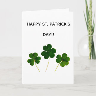 Frohe St. Patrick's Day Grußkarte Karte