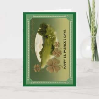Frohe St. Patrick's Day Grußkarte Karte