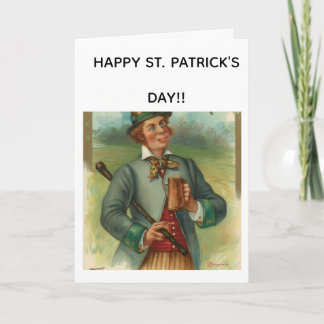 Frohe St. Patrick's Day Grußkarte Karte
