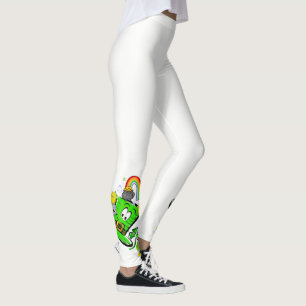 Frohe St. Patrick's Day-Hasen-Leggings Leggings