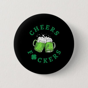 Frohe St. Patricks Day Männer Frauen Biertrinken Button