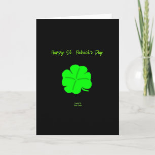 Frohe St. Patrick's Day Vertikale Grußkarte Karte