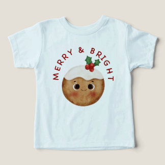 Frohe & strahlende süße Weihnachts-T-Shirt für Kle