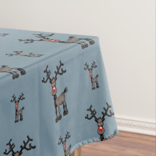 Frohe Stressweihnachten mit Rudolph Tischdecke