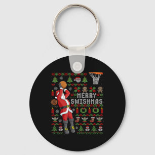 Frohe Swishmas hässliches Weihnachten Sketll Weihn Schlüsselanhänger