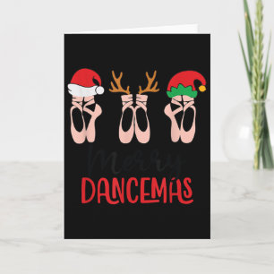 Frohe Tanzweihnachten Ballett Tanzlehrer Weihnacht Karte