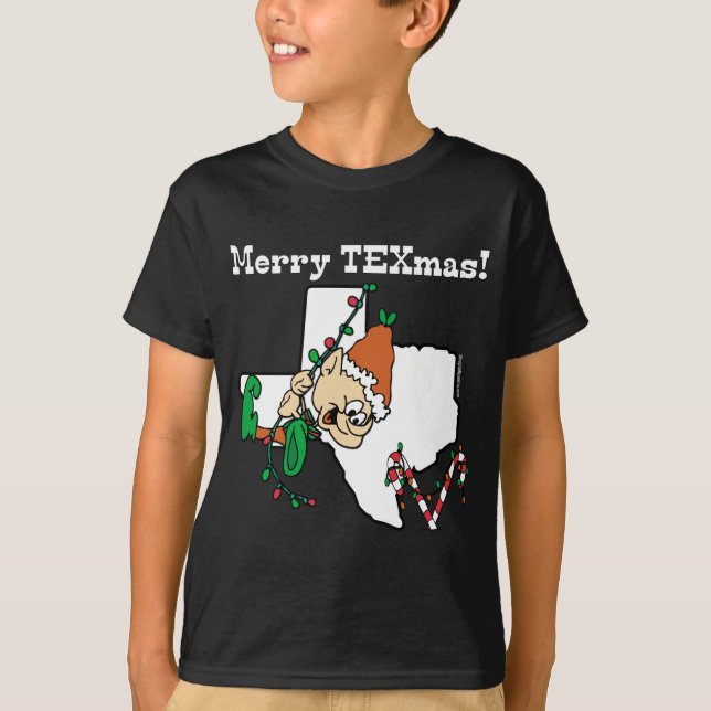 Frohe Texmas Weihnachts-T - Shirt (Vorderseite)