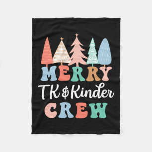 Frohe Tk und Kinder Crew Kindergarten Lehrer Chri Fleecedecke