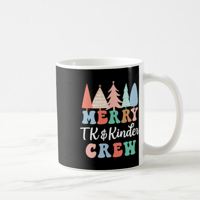 Frohe Tk und Kinder Crew Kindergarten Lehrer Chri Kaffeetasse (Rechts)