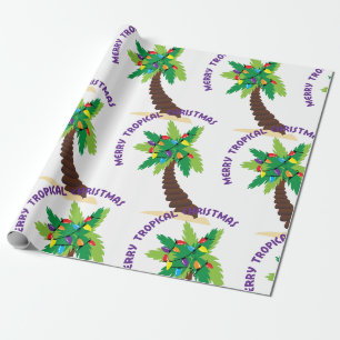 Frohe tropische Weihnachten Geschenkpapier