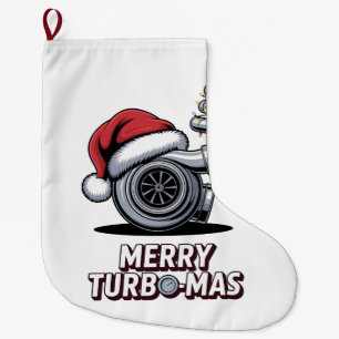 Frohe Turbomas Turbo Mechaniker Weihnachten Großer Weihnachtsstrumpf